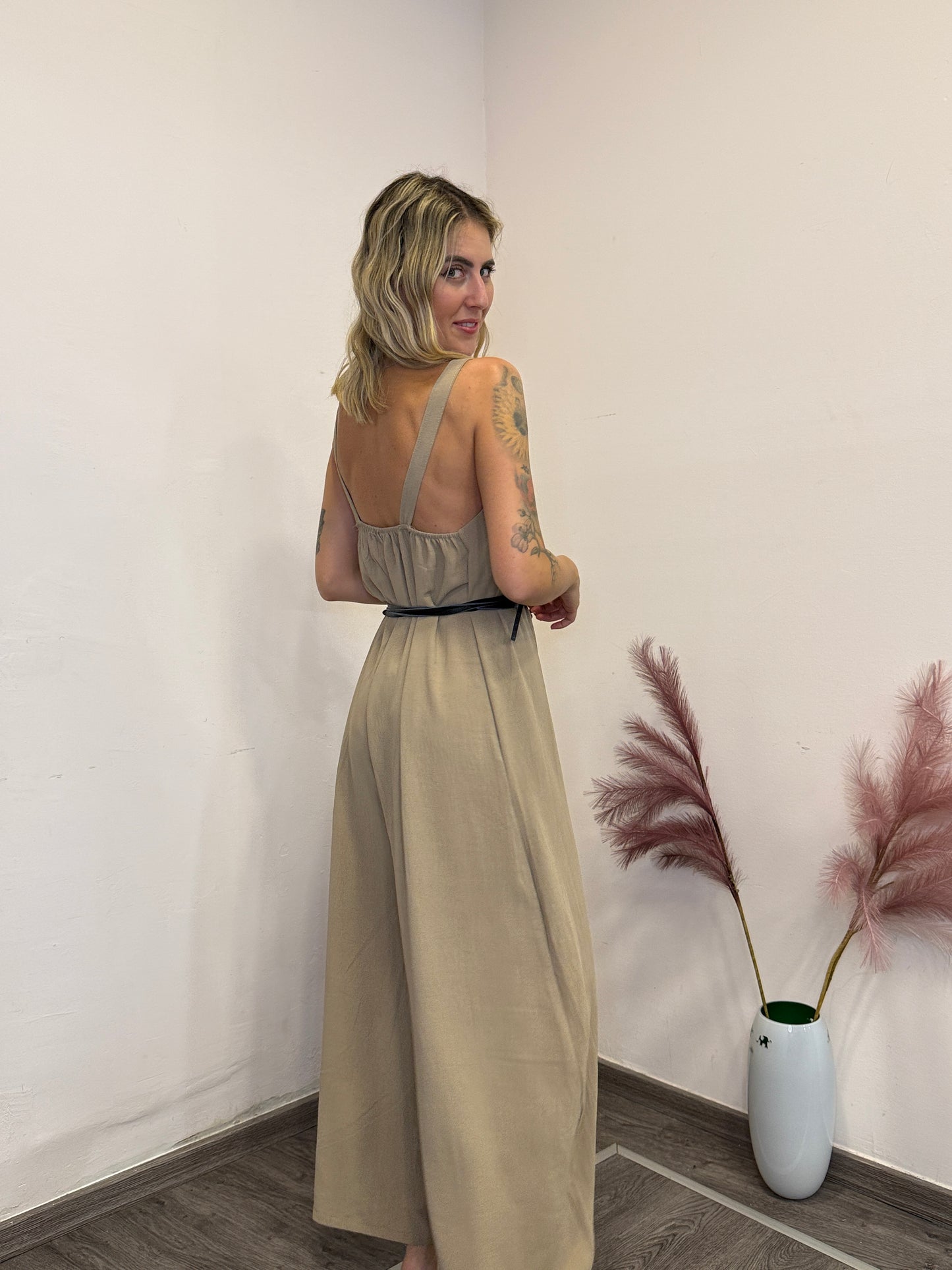 Jumpsuit camel