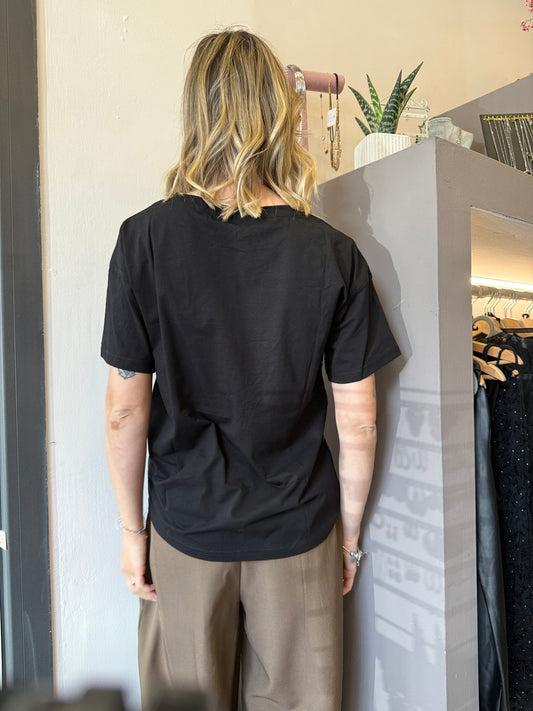 T-shirt borchia black