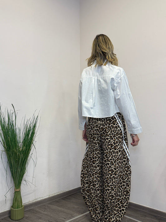 Giacchino crop bianco