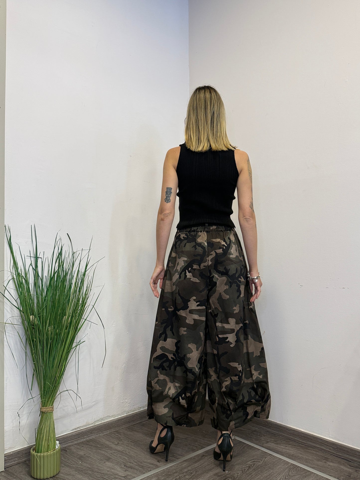 Pantaloni mimetici cotone