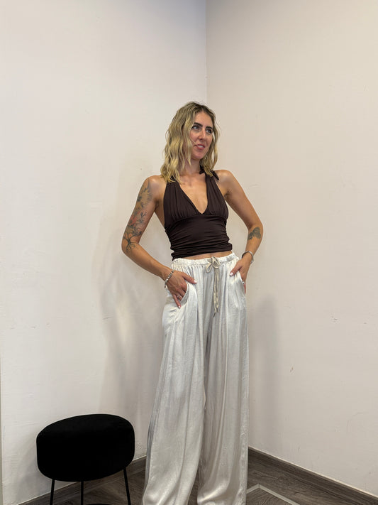 Pantaloni raso coulisse