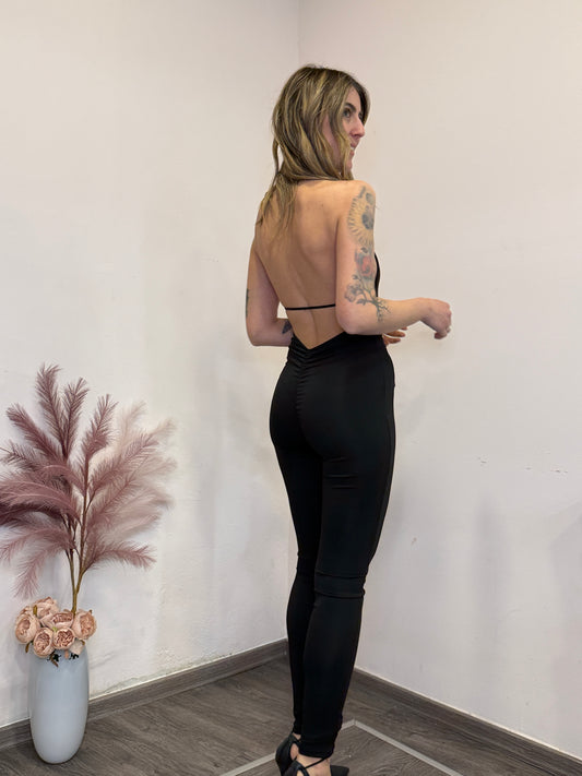 Tuta shciena nuda gamba stretta