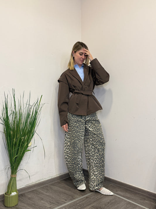 Spolverino corto cioccolato