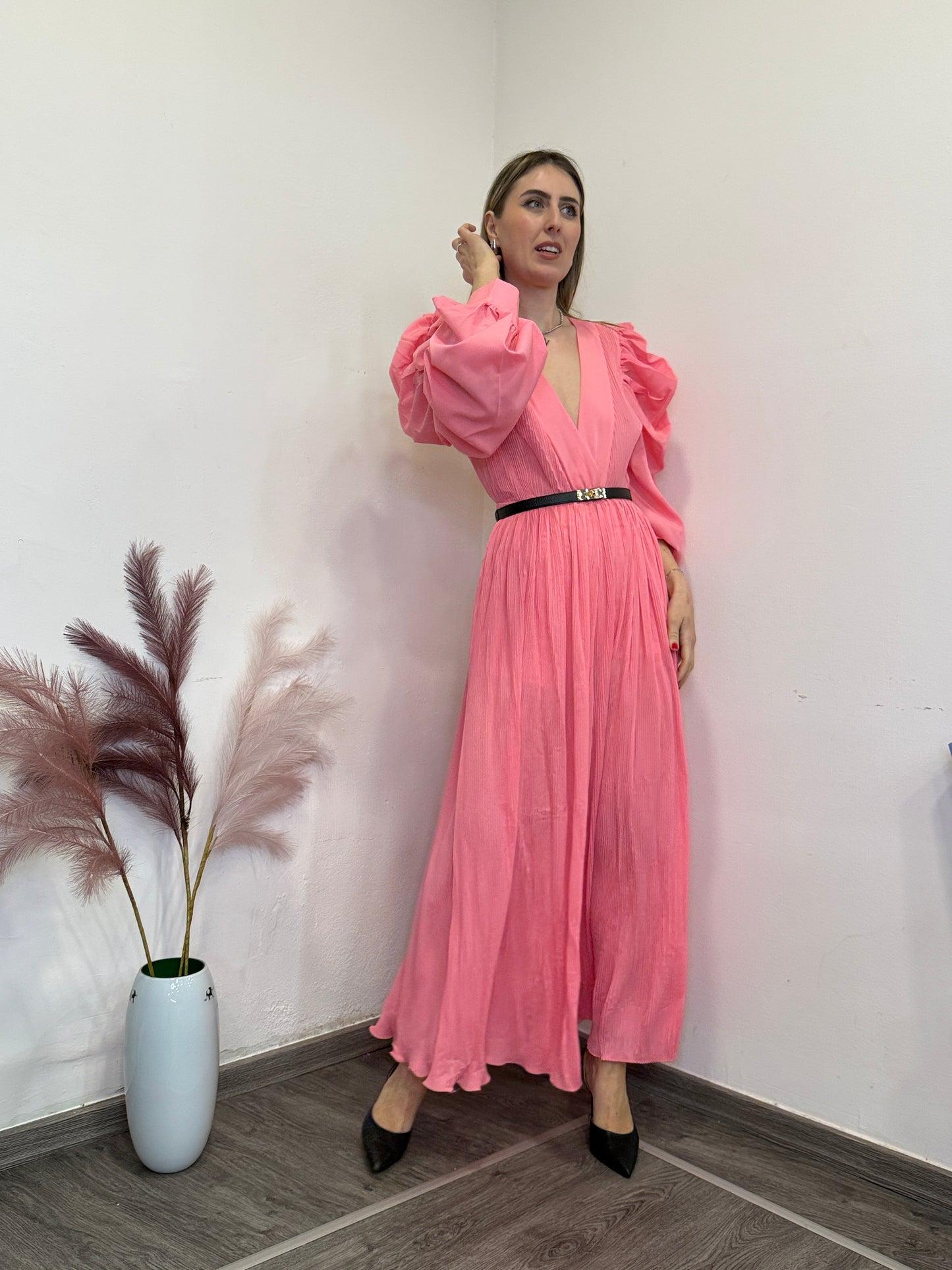 Jumpsuit rosa cerimonia AC832
