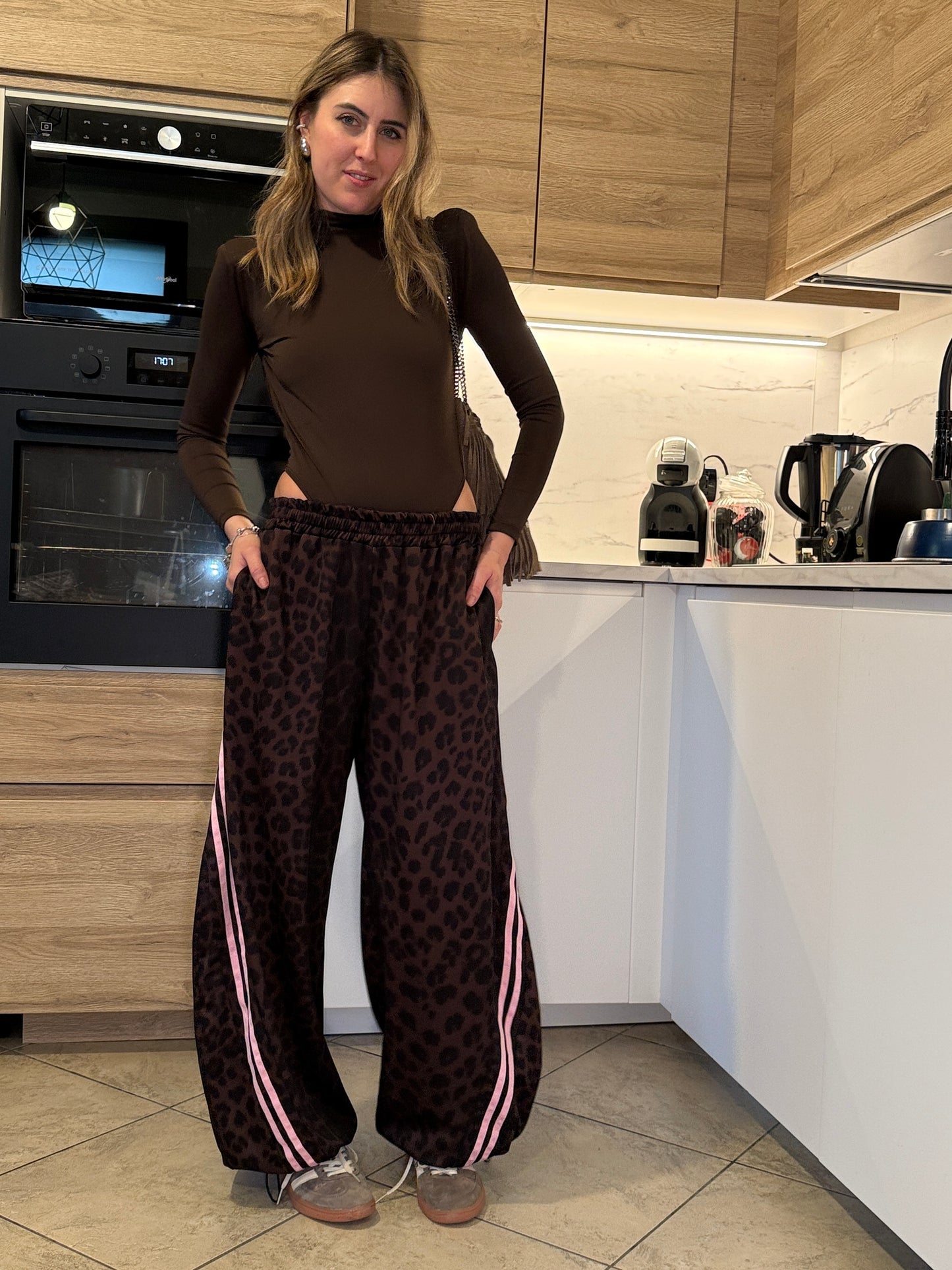 Pantaloni tuta animalier pt448