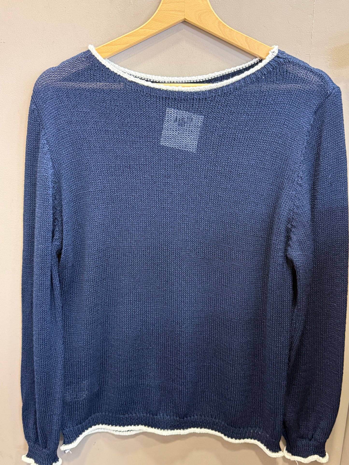 Maglia cotone bicolor