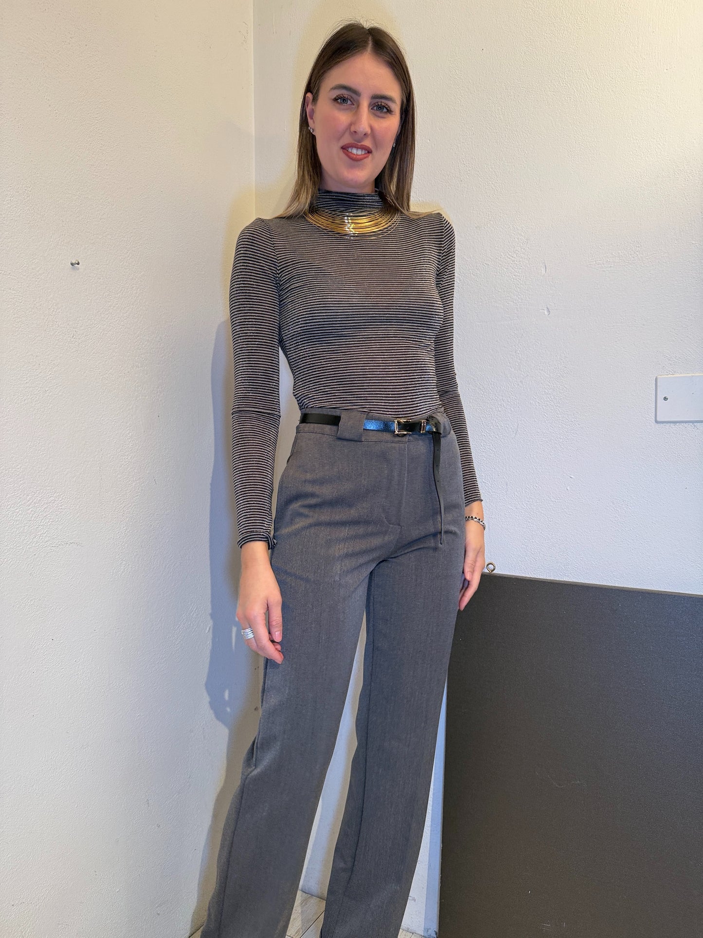 Pantaloni Sofia grigio