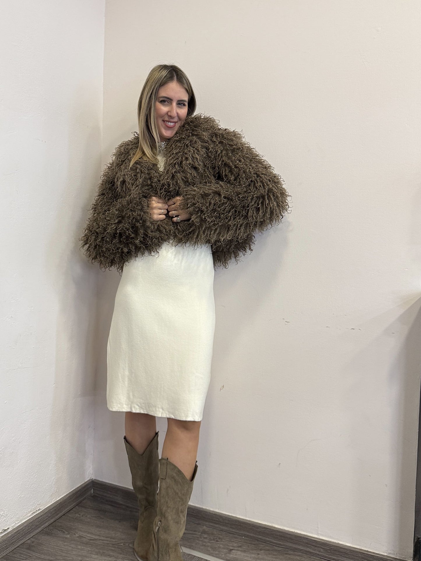 Eco fur moka F04