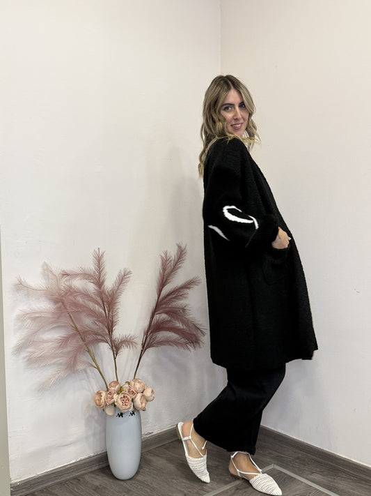 Cardigan con cuori
