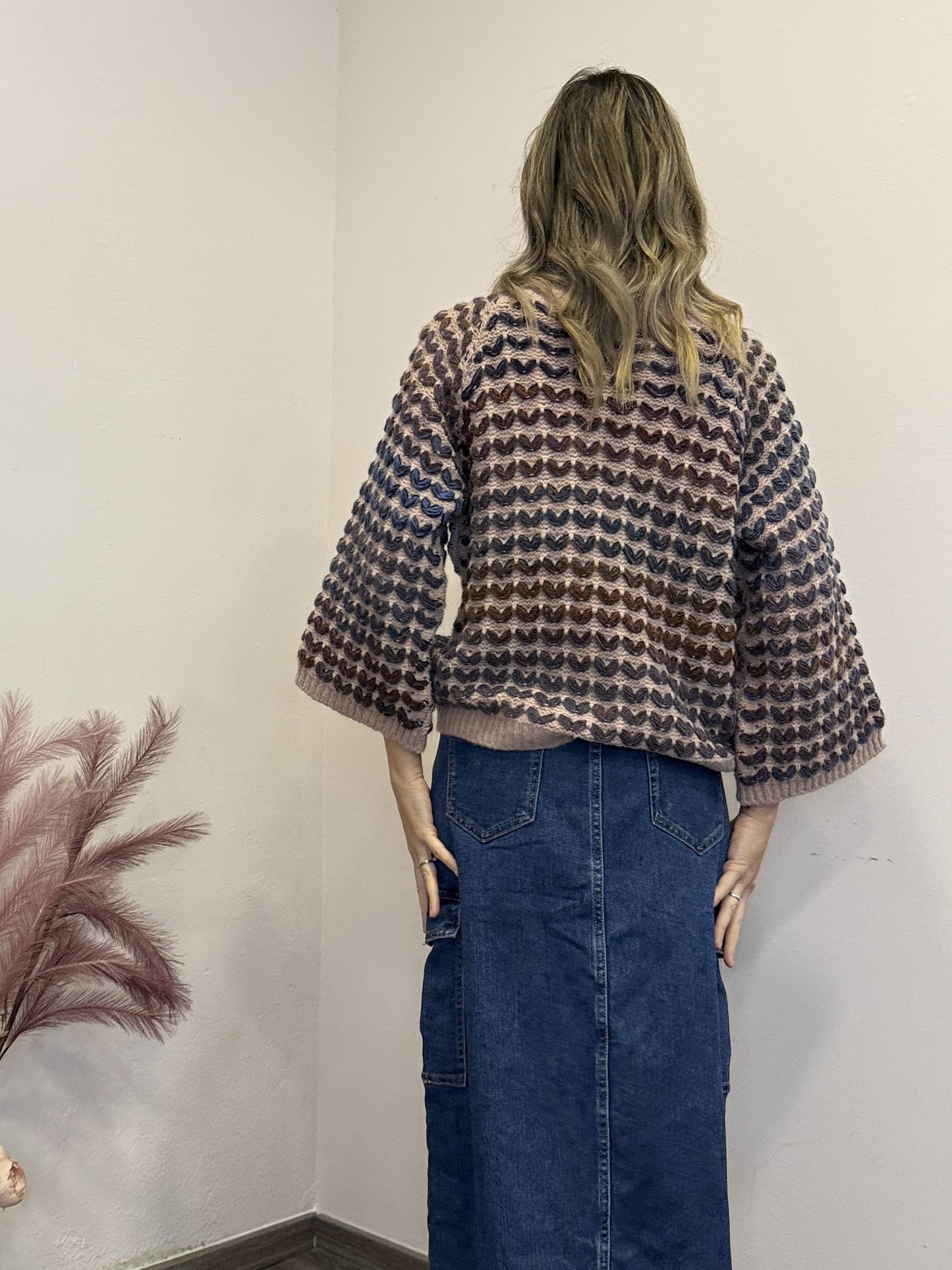 Maglione misto lana multicolor