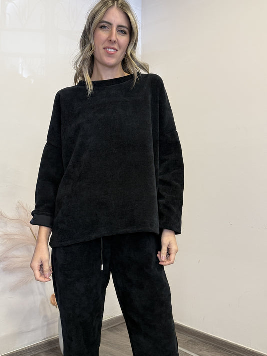 Completo tuta vellutina