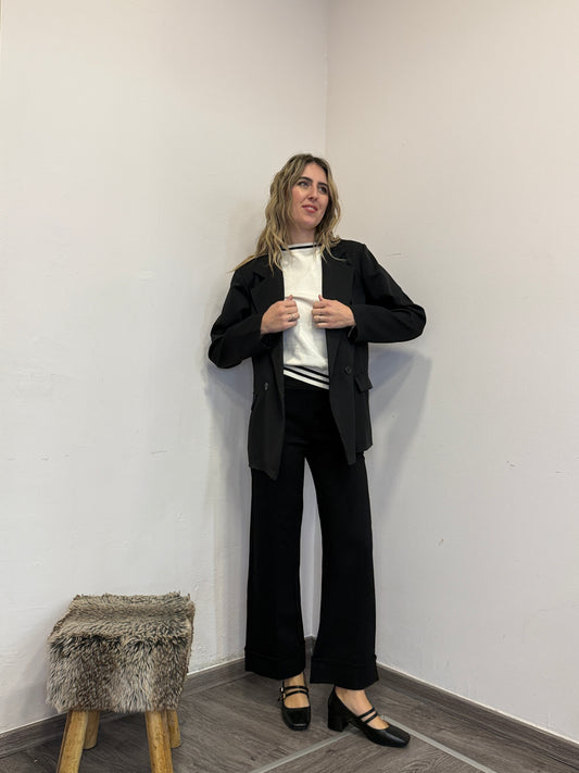 Maglioncino maniche corte bicolor