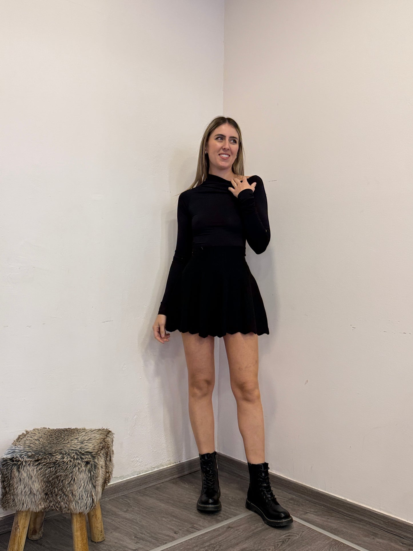 Maglia monospalla aderente
