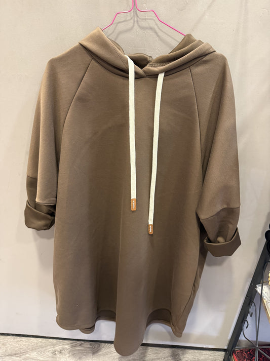 Abito in felpa con cappuccio