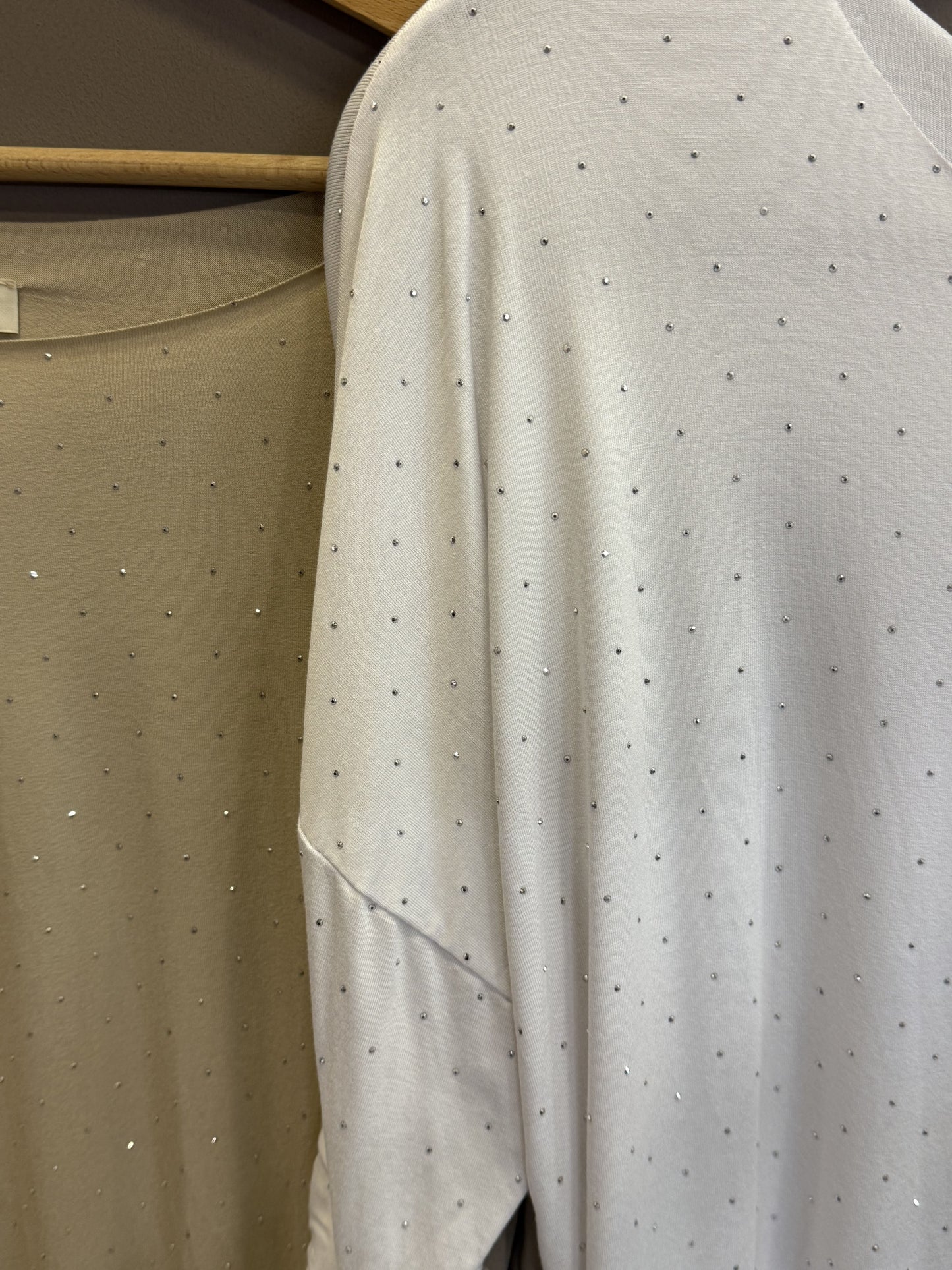 Maglia strass maniche lunghe