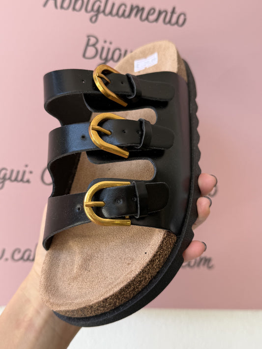 Ciabatta fibbie platform