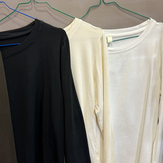 Maglia basica cotone girocollo