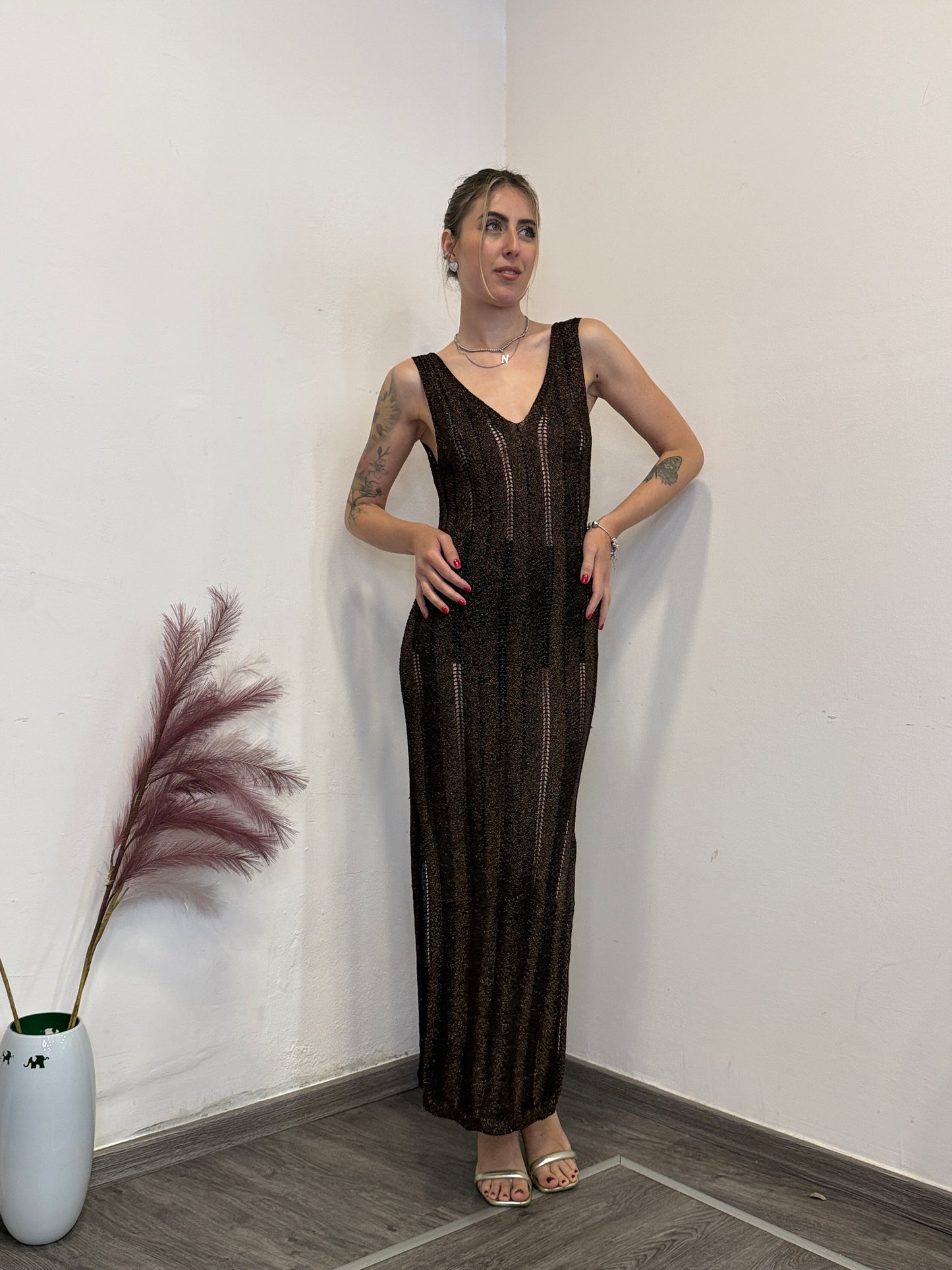 Abito rete lurex