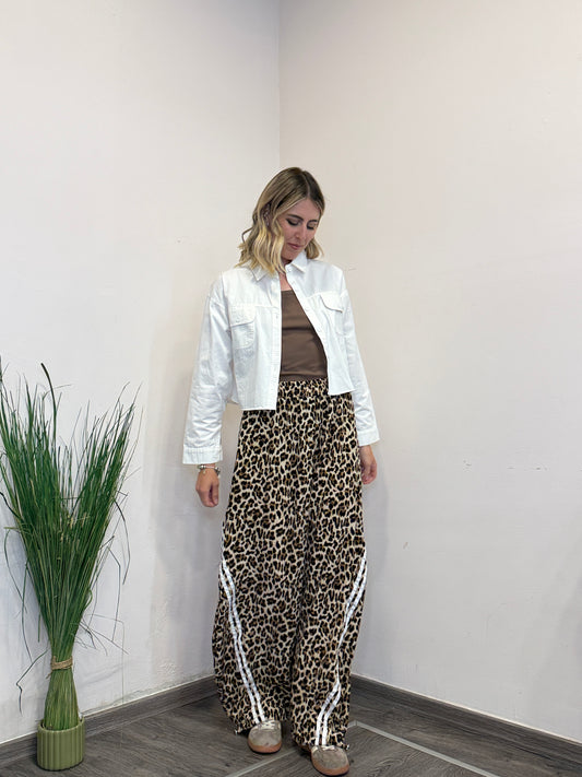 Pantaloni balloon bande animalier new