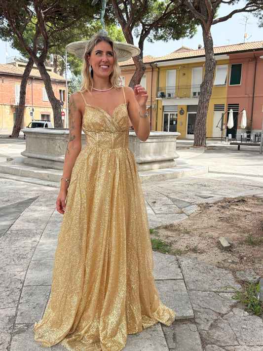 Abito Cerimonia gold