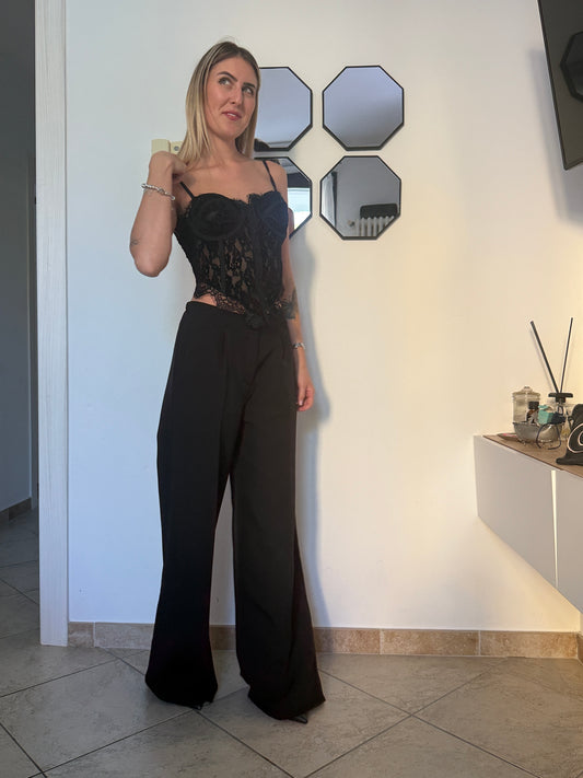 Top pizzo corpetto