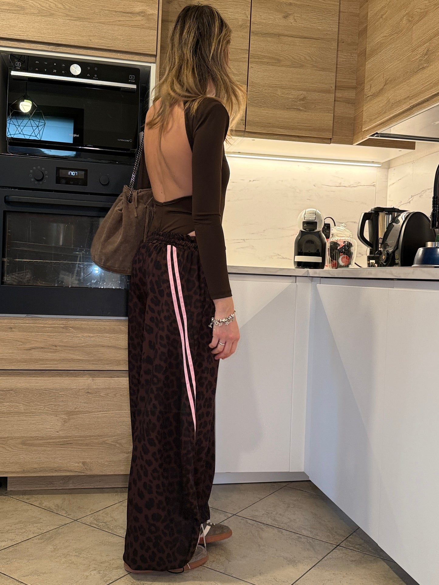 Pantaloni tuta animalier pt448