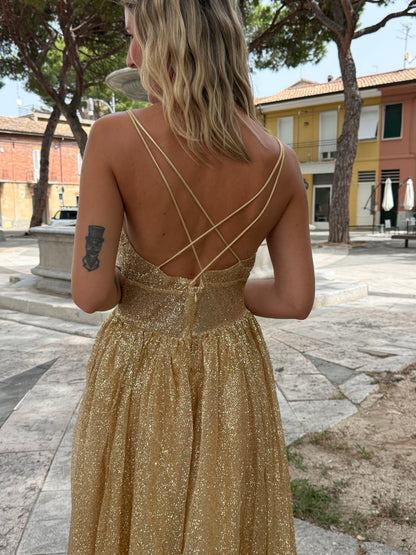 Abito Cerimonia gold