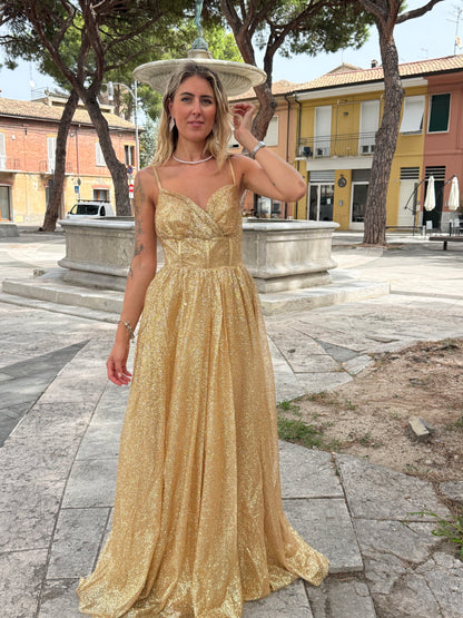 Abito Cerimonia gold