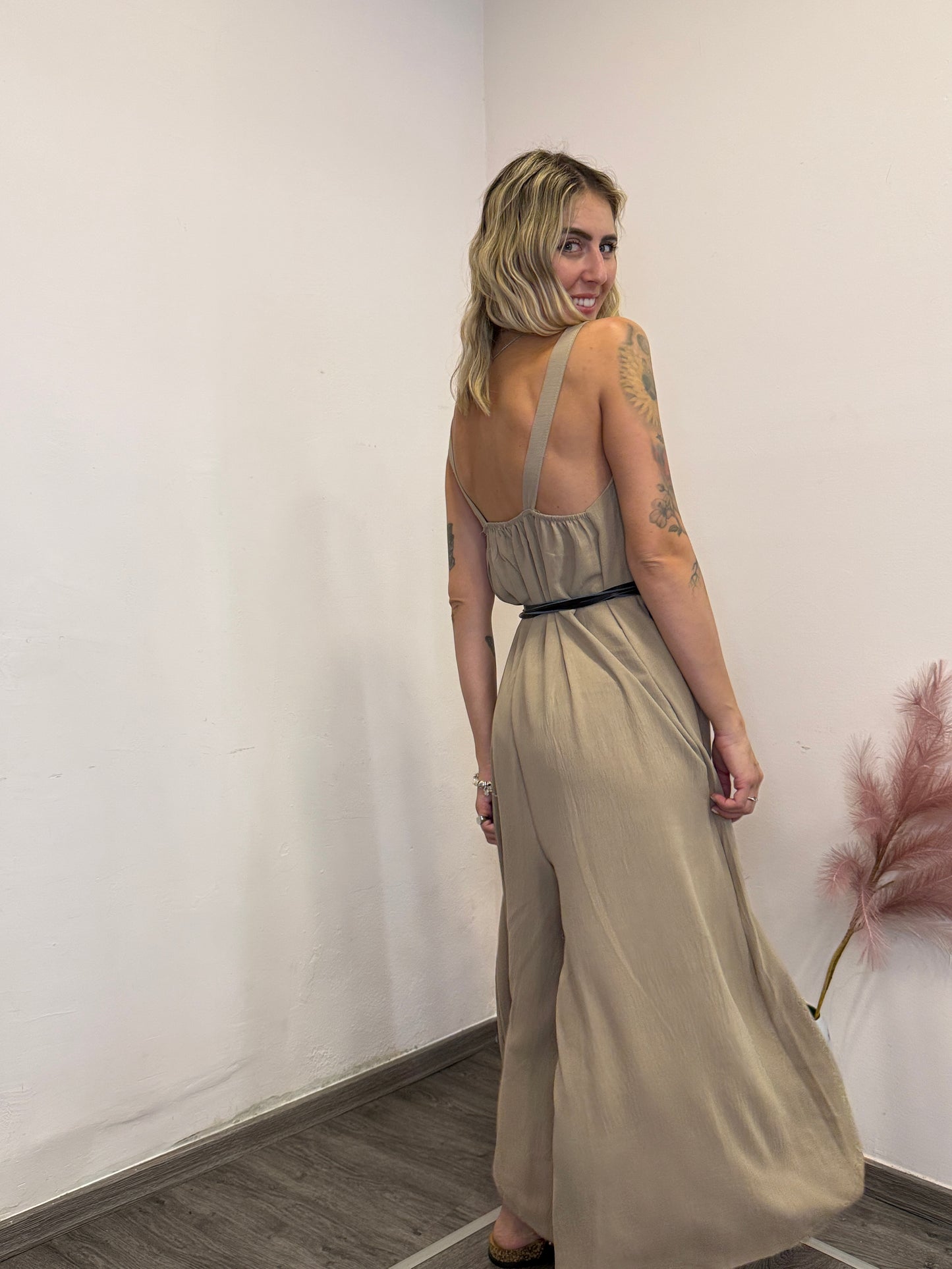 Jumpsuit camel