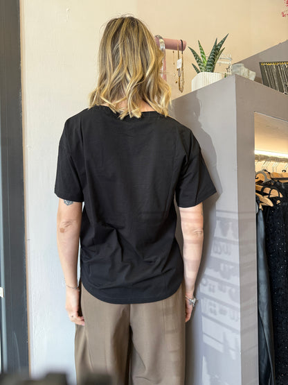 T-shirt borchia black