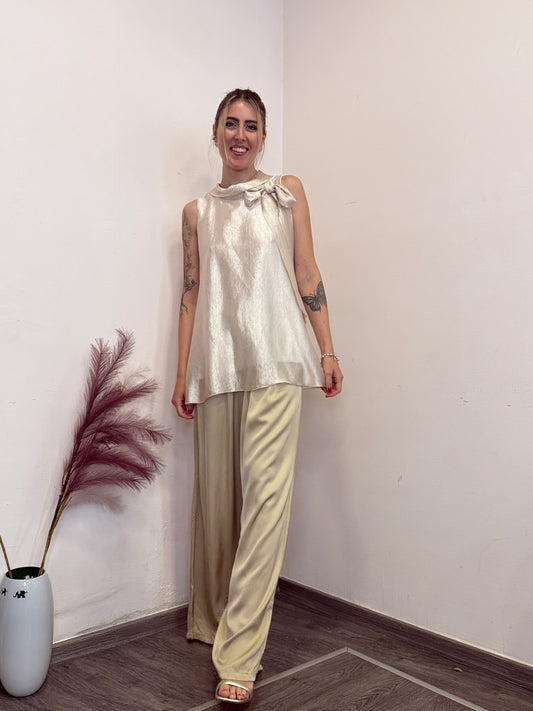 Blusa morbida platino