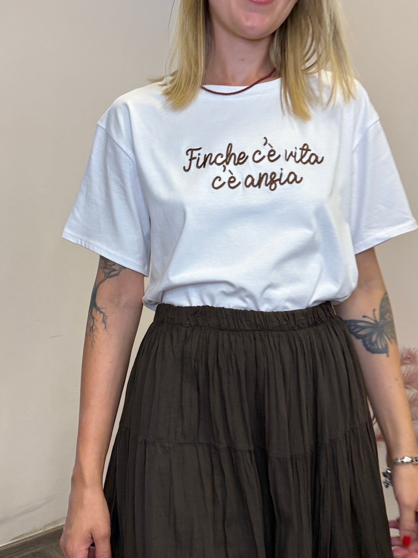 T-shirt “finché c’è vita c’è ansia”