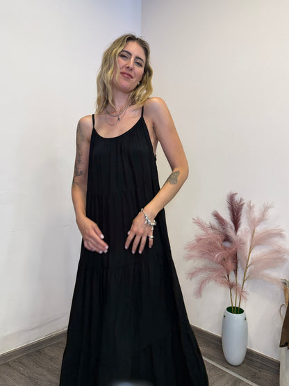 Abito viscosa Nero