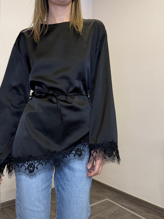 Camicia con pizzo cp212