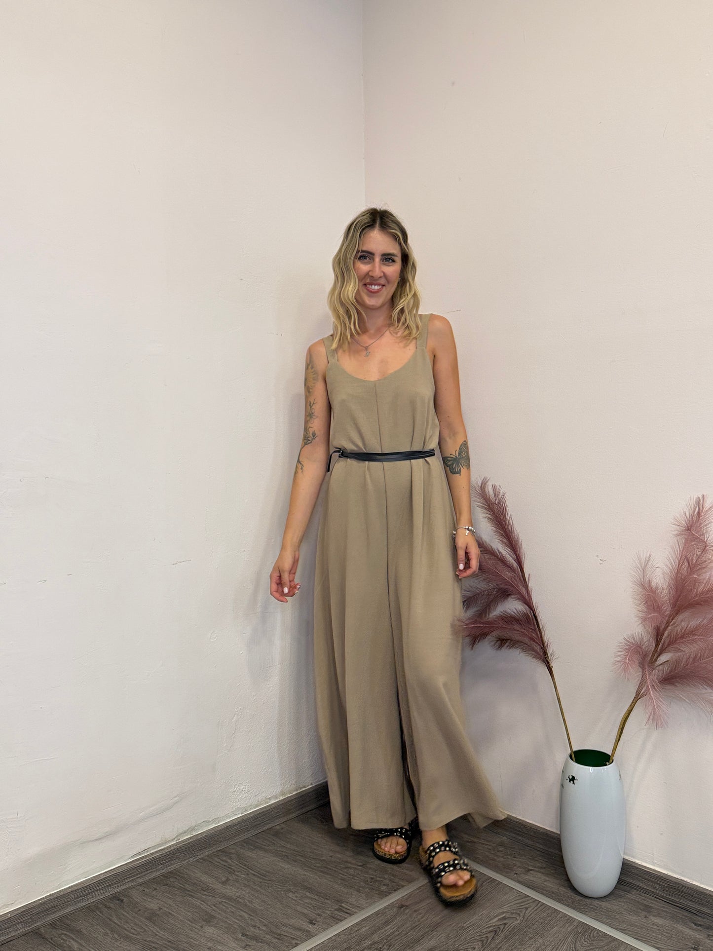 Jumpsuit camel