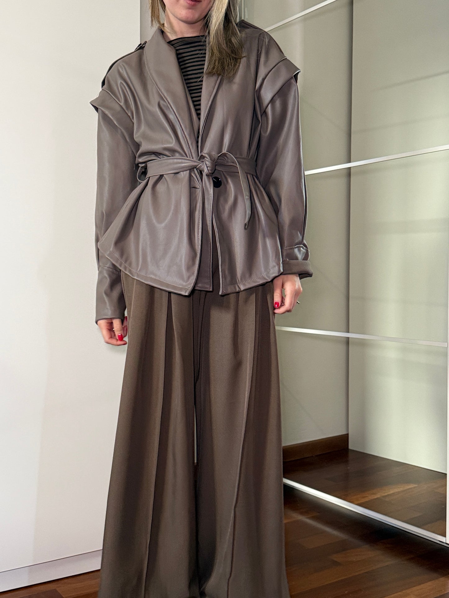 Pantaloni eleganti fango