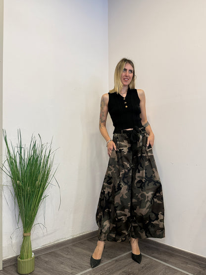 Pantaloni mimetici cotone