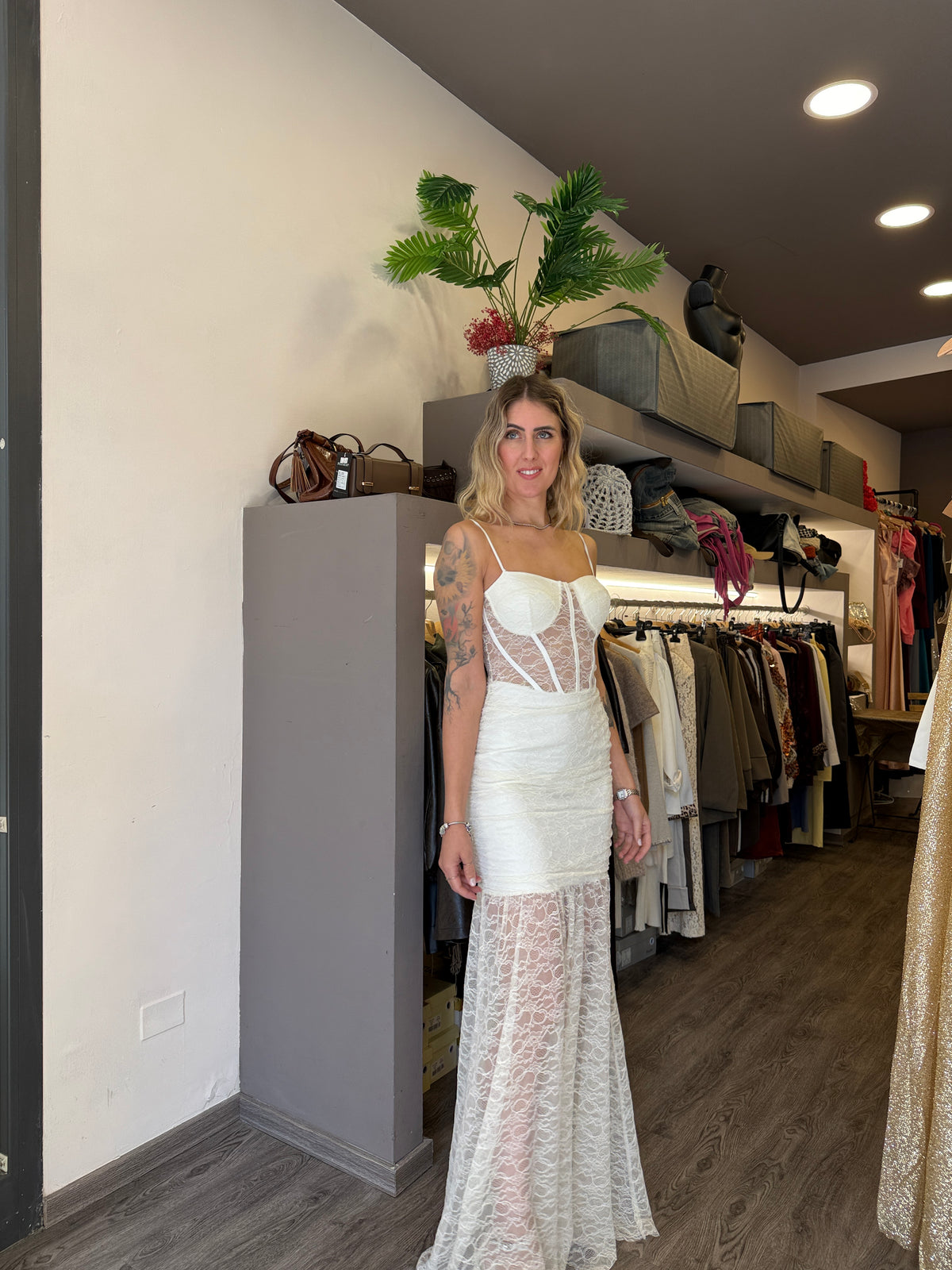 Abito lace bianco