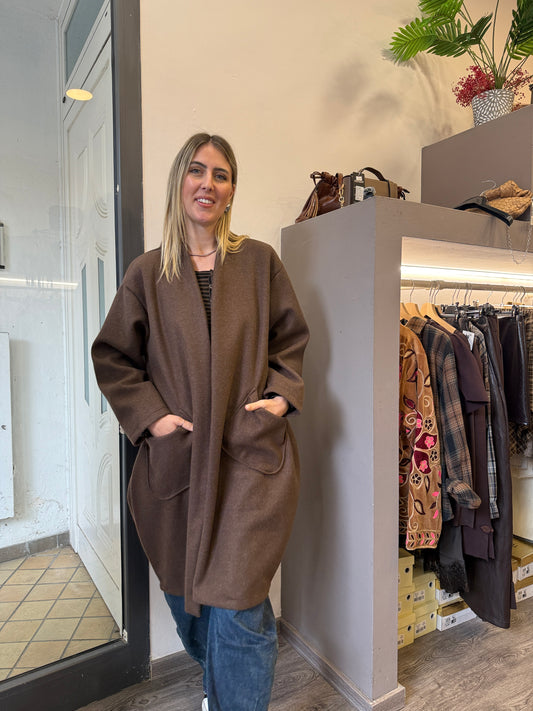 Cappottino open medium marrone