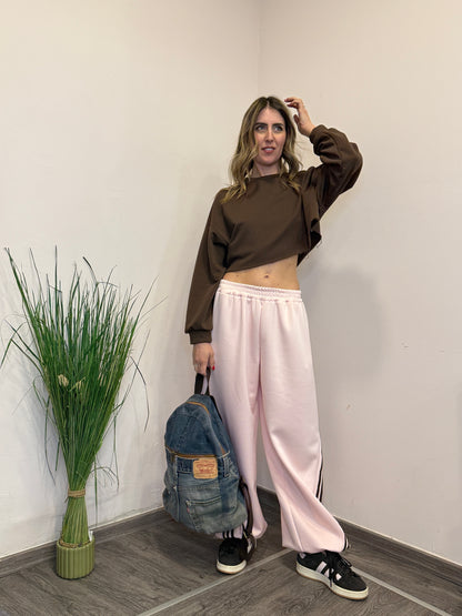 Pantaloni tuta balloon bande