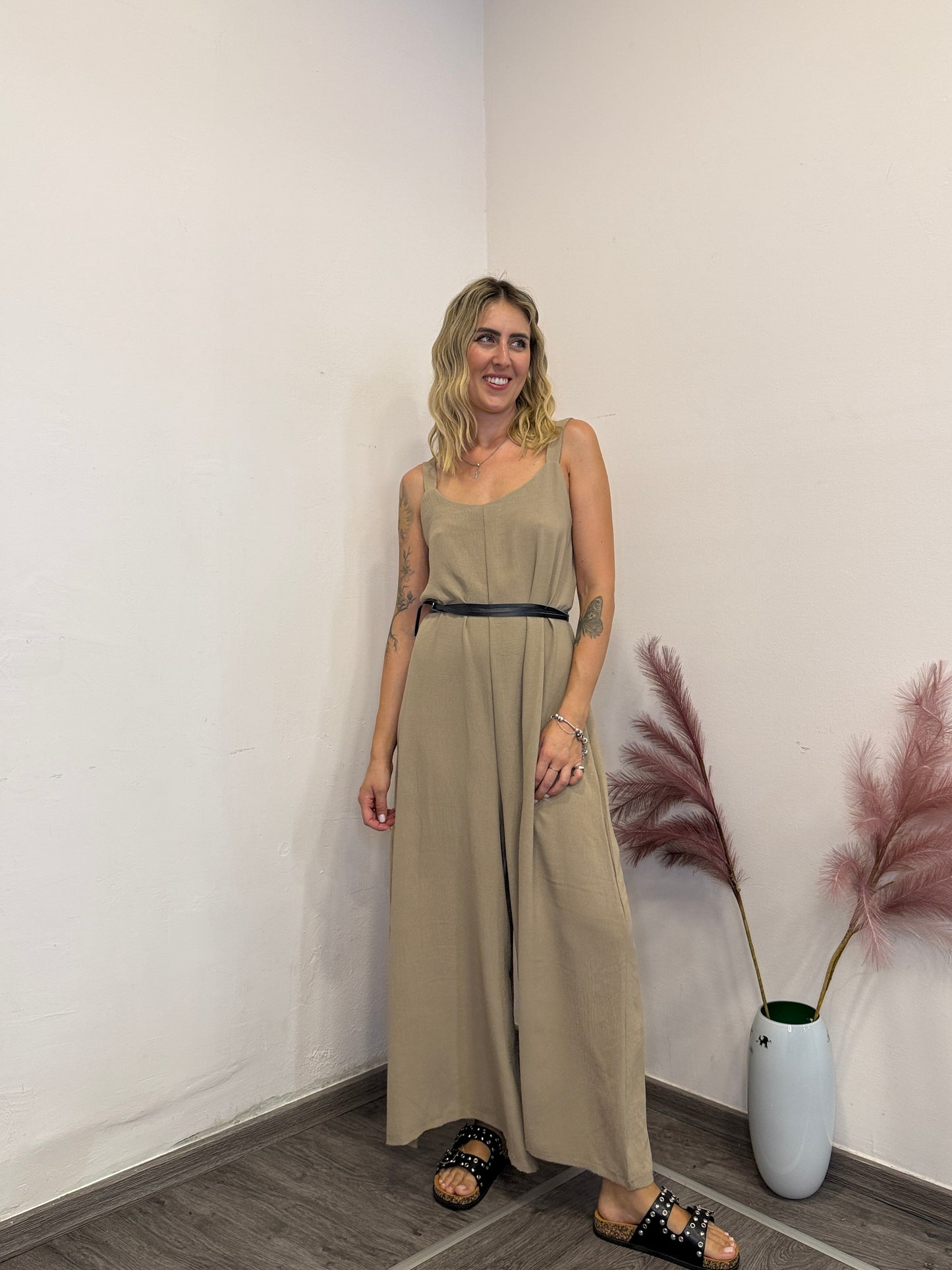 Jumpsuit camel