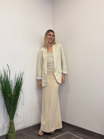 Abito con body pizzo