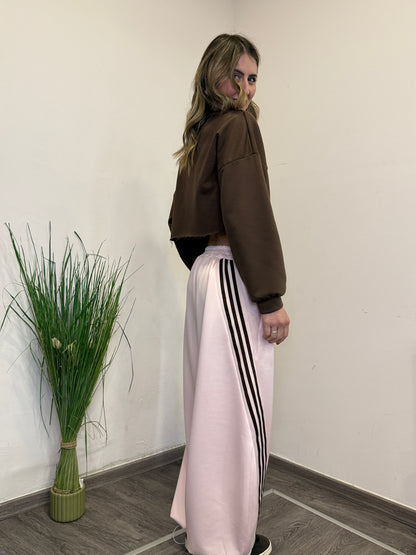 Pantaloni tuta balloon bande