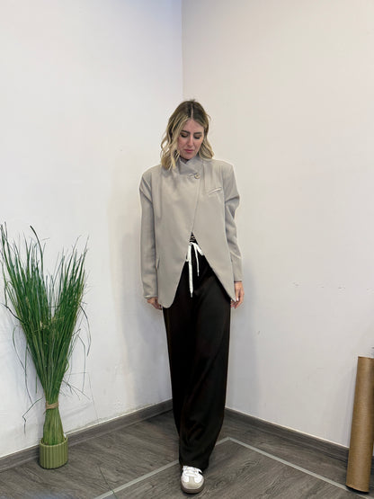 Blazer open tortora