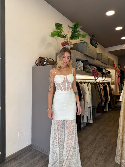 Abito lace bianco