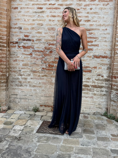 Abito cerimonia ac738 blu notte