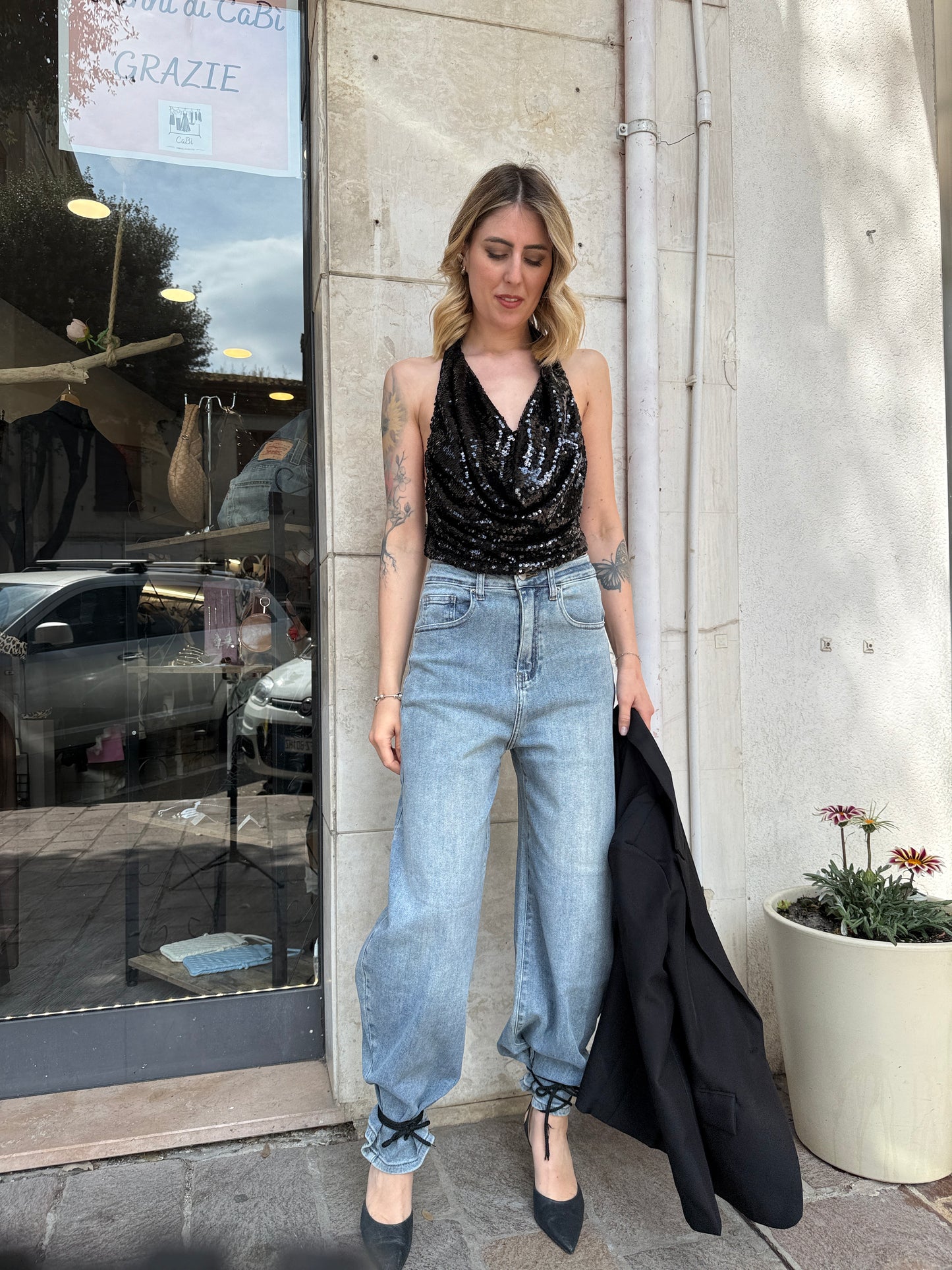 Top paillettes Valerie