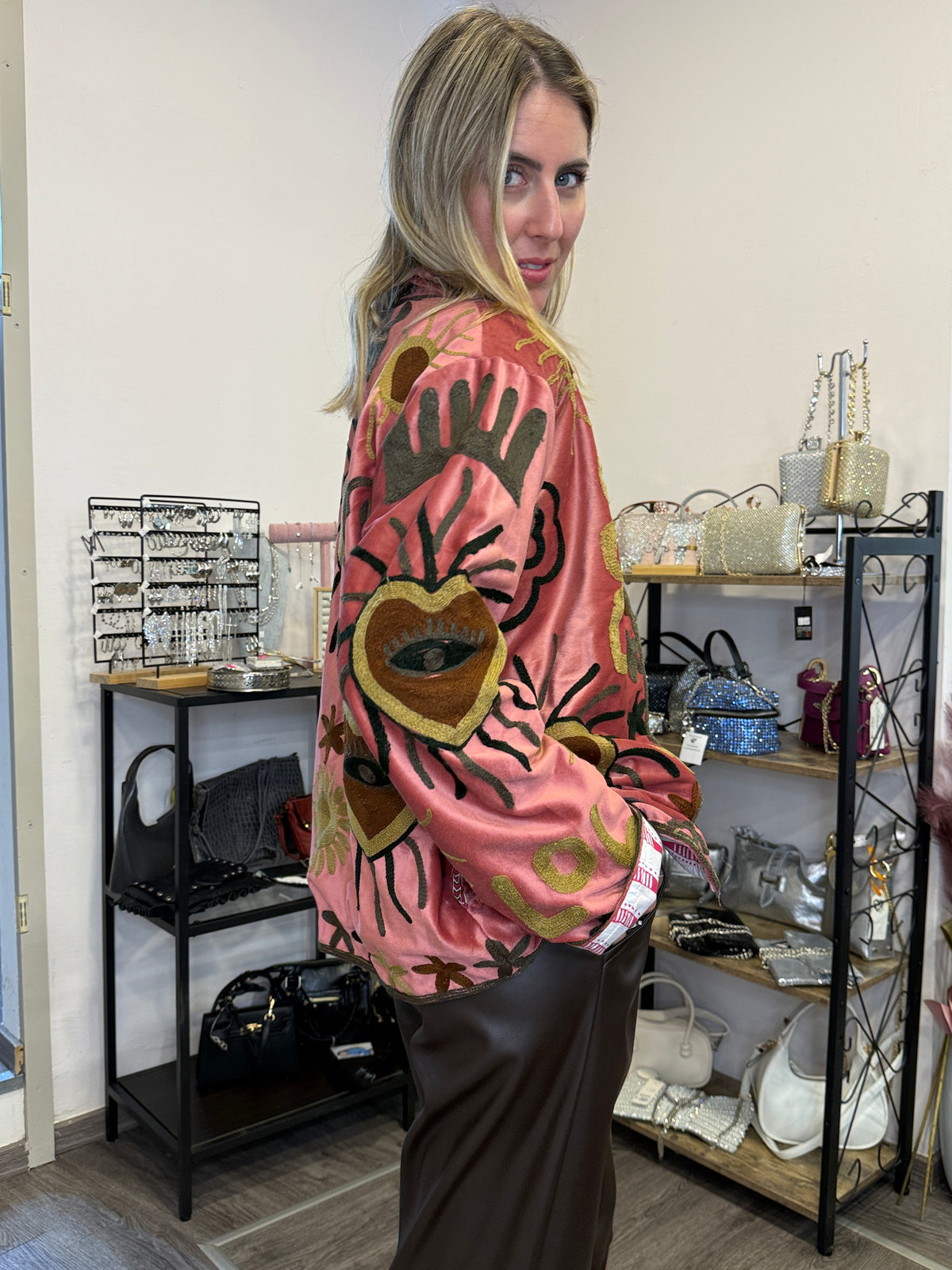 Giacchino fantasia multicolor