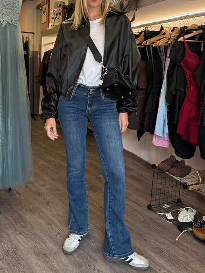 Giacca ecopelle bomber ge773