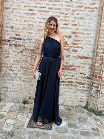 Abito cerimonia ac738 blu notte